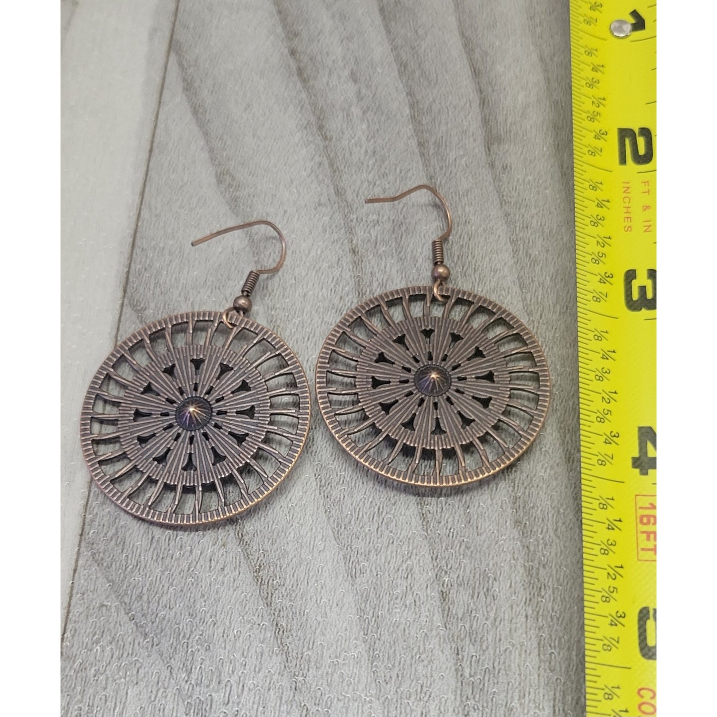 Boho wheel multicolor earrings