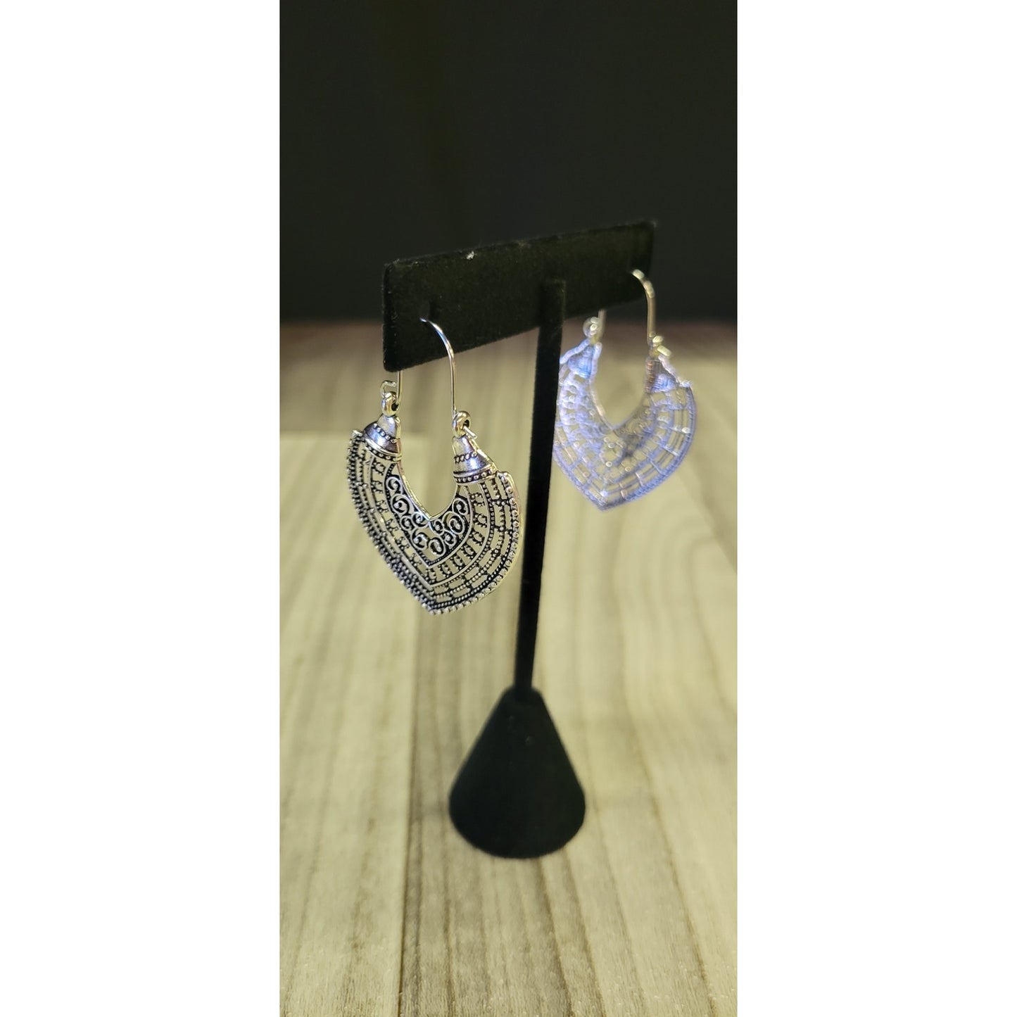 Silver Mandela Boho earrings
