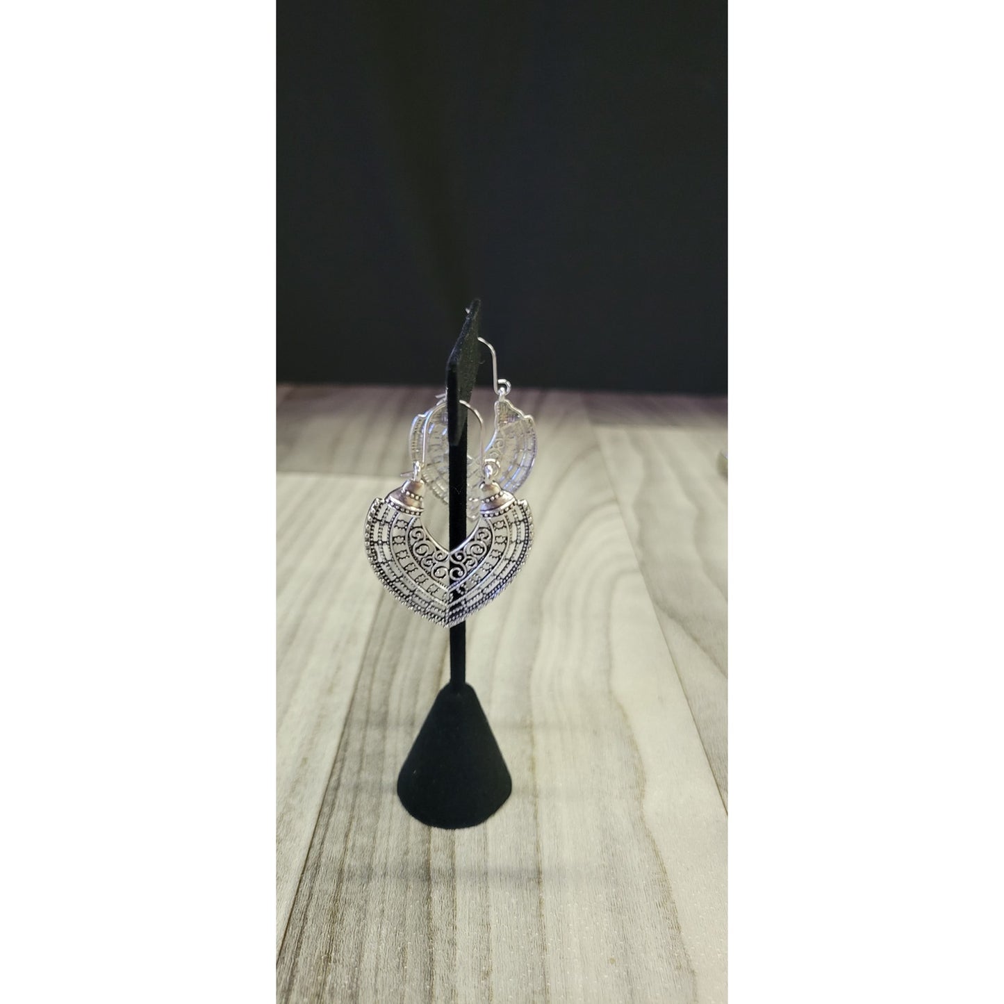 Silver Mandela Boho earrings