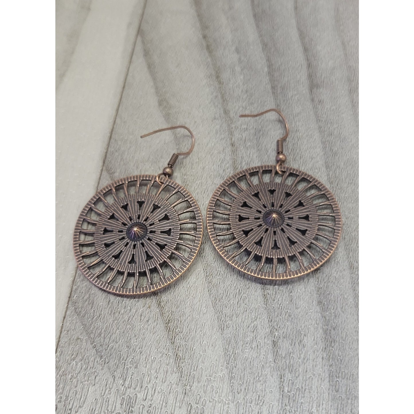 Boho wheel multicolor earrings