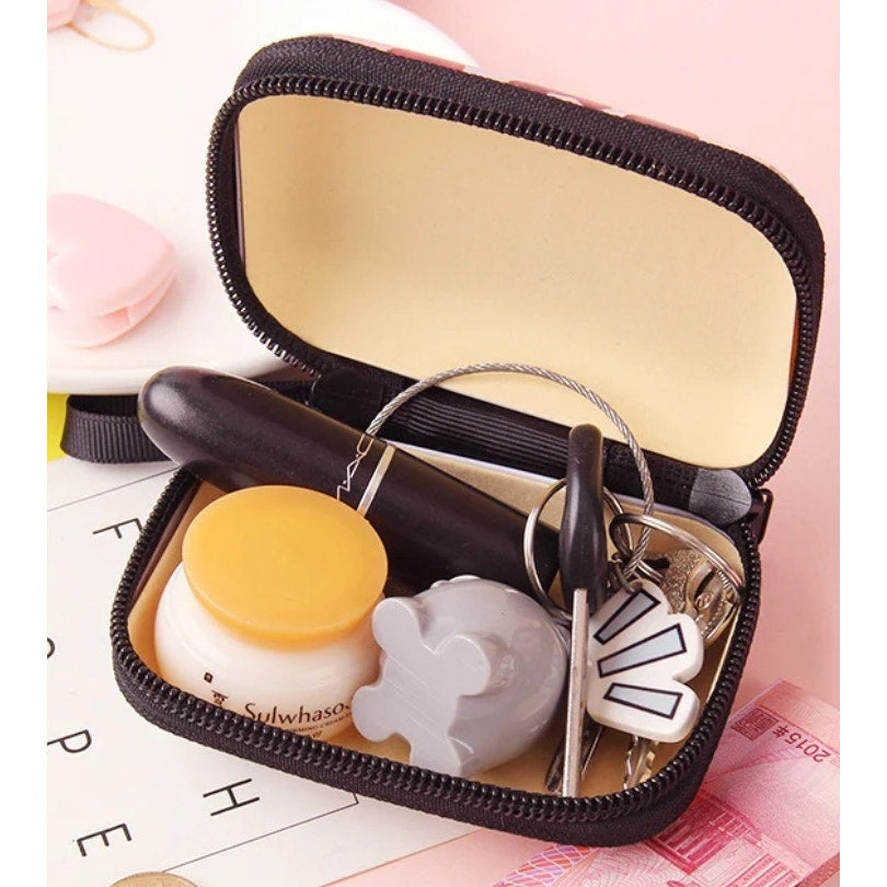 Cute square mini Leopard  iron coin purse