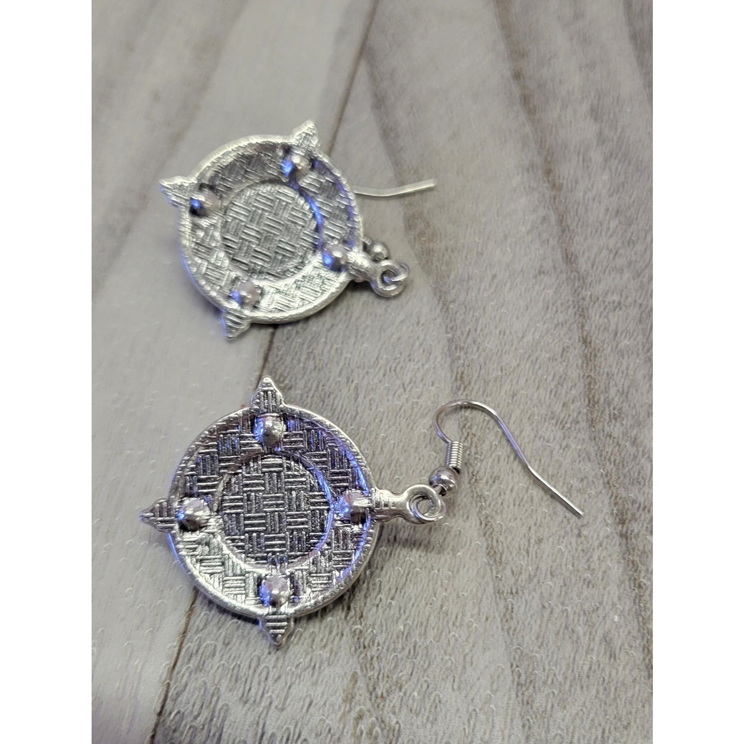 Silver and turquoise dangle earrings with beautiful stones