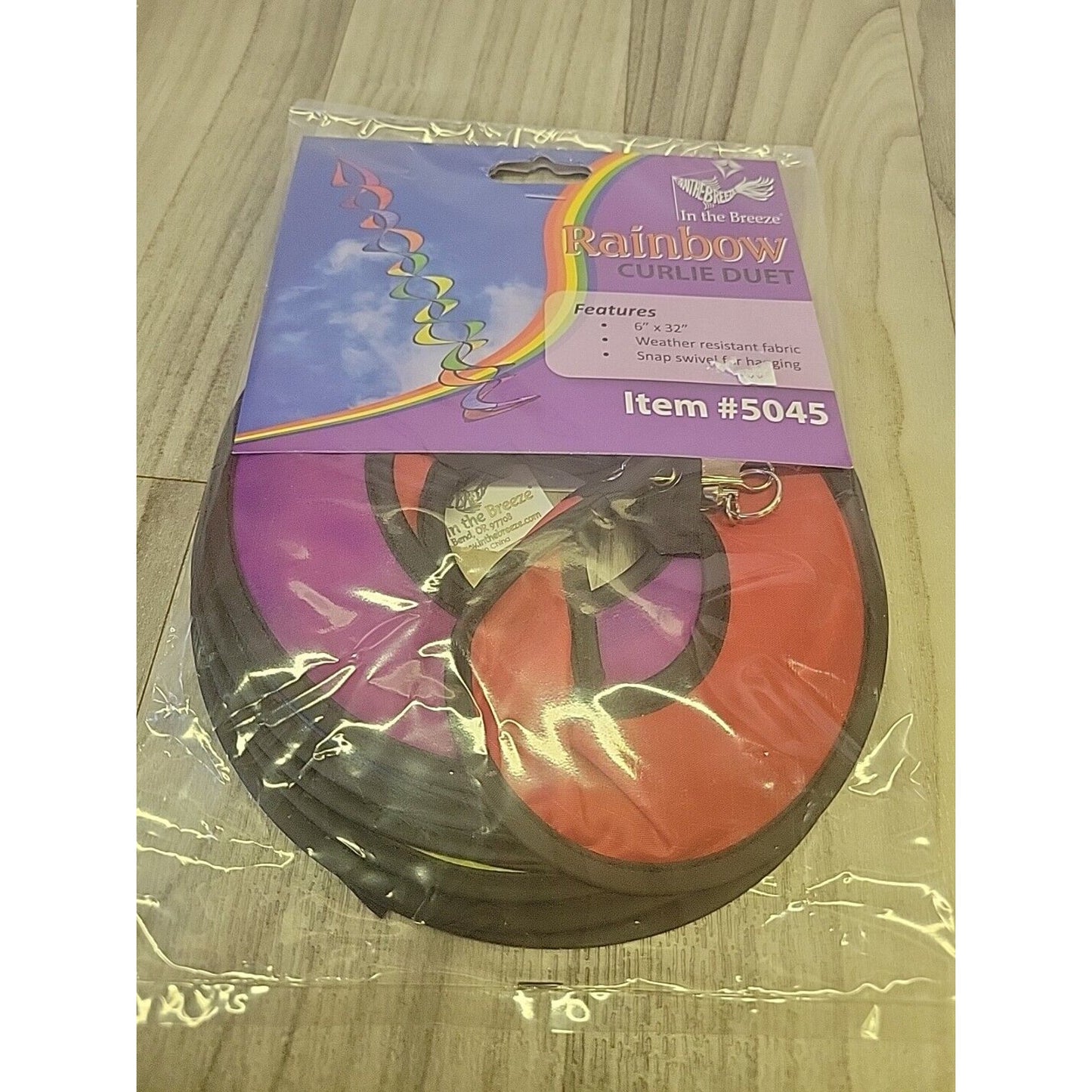 Rainbow Curly Duet Wind Spinner