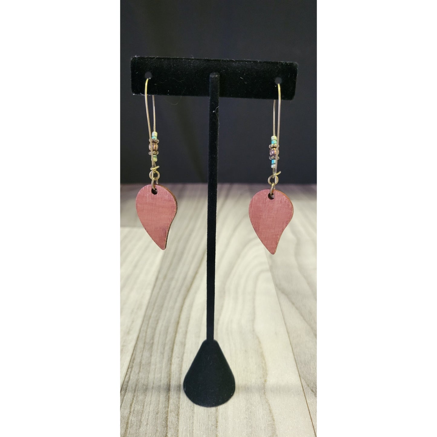 Bohemian leaf dangle earrings