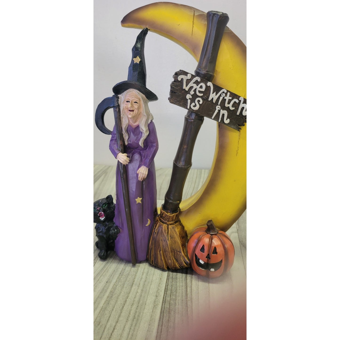 The Witch is in Resin Witch with Moon